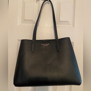 Kate Spade Black Large Black Tote Shoulder Bag.